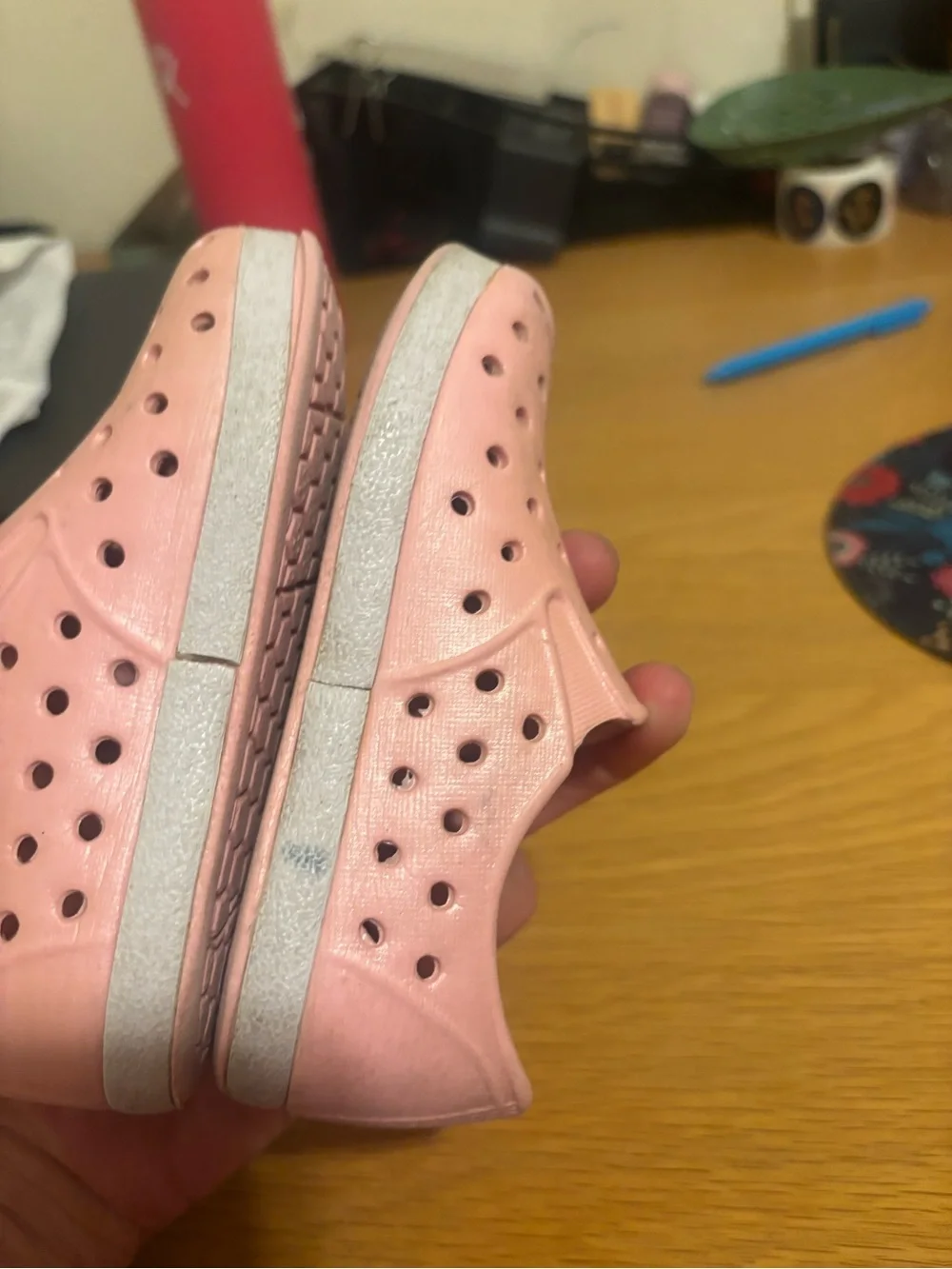 Cat & Jack Pink Perforated Slip-On Sneakers